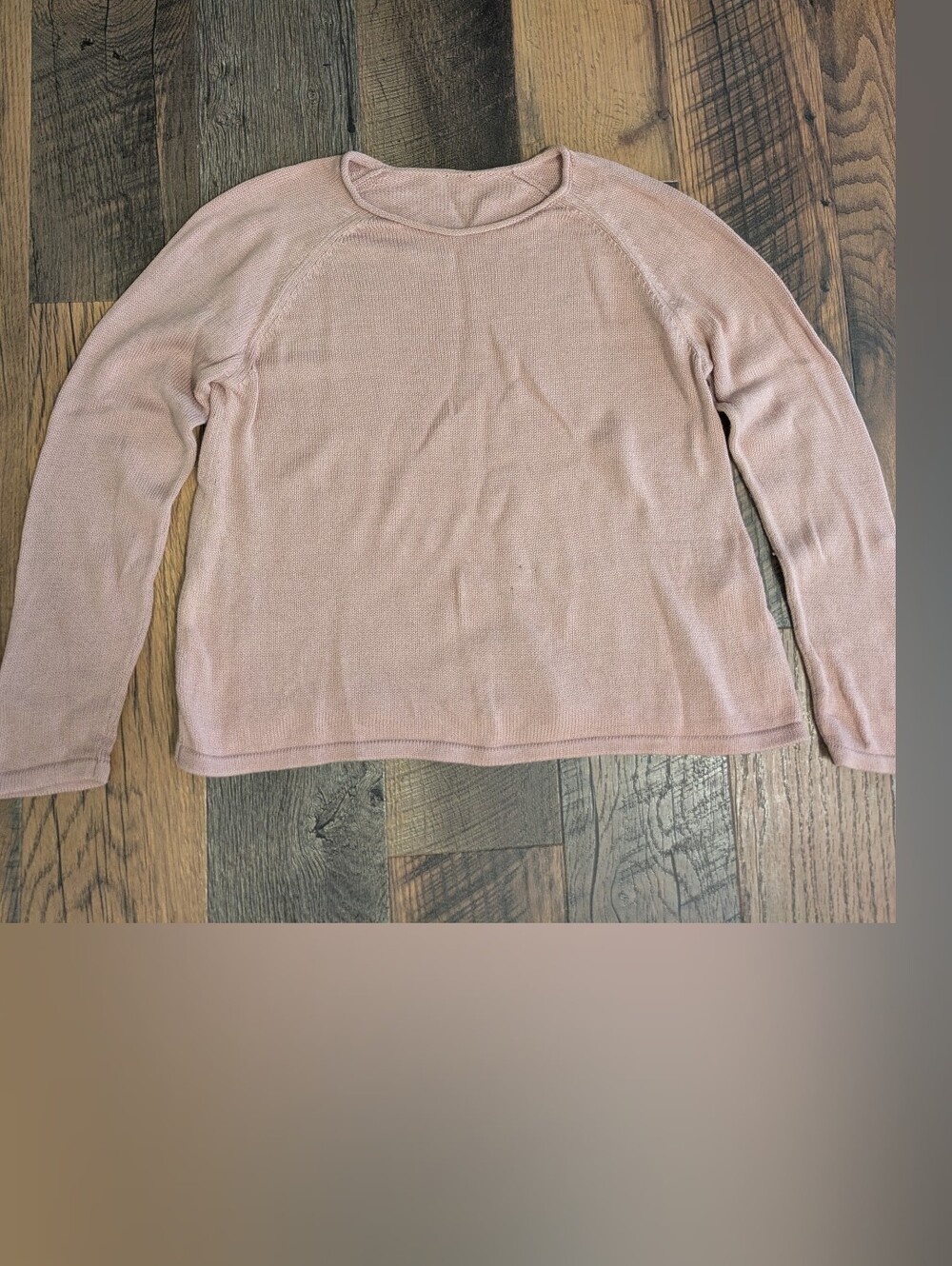 EILEEN FISHER Women's Size Medium Pink Organic Cotton Tencel Blend Long Fall